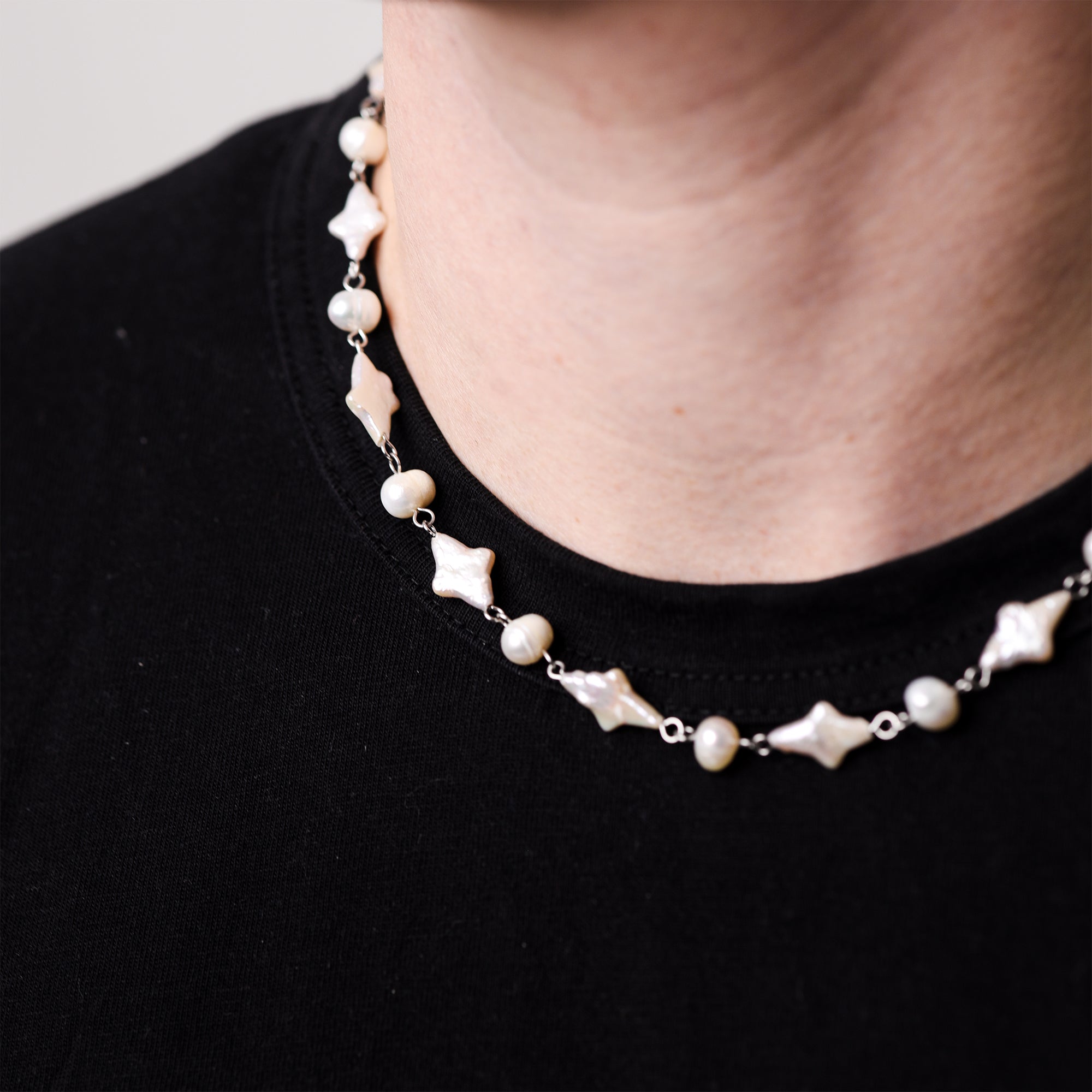 Big Stars Pearl Necklace | 1 of 1 - warpedsense