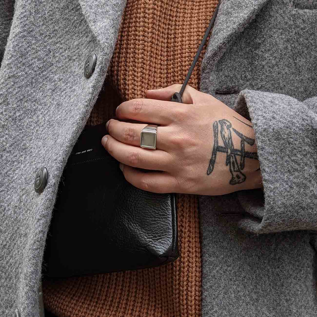 Viereckiger Vintage Ring - warpedsense
