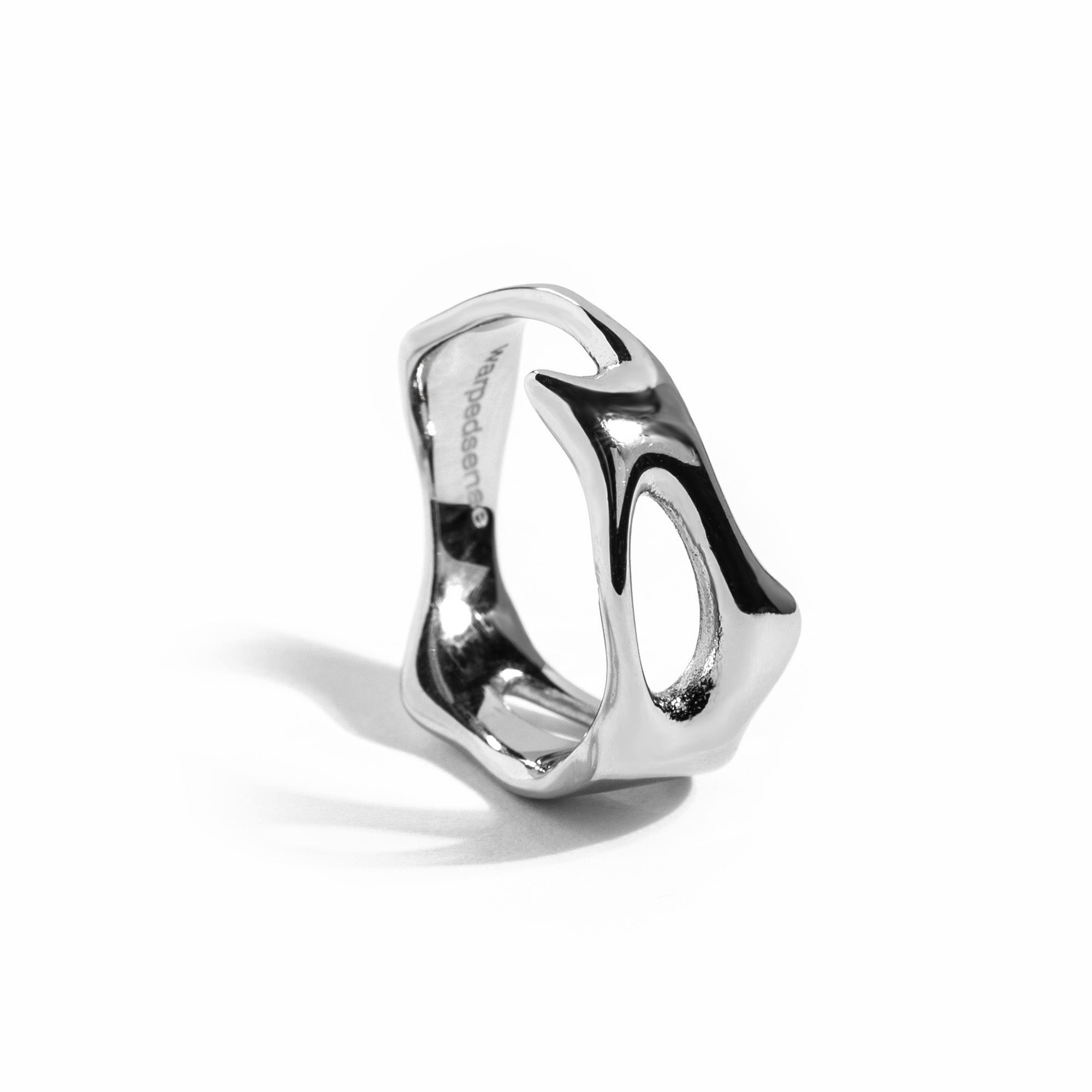 Waterproof stainless steel ring in liquid design for men | Liquid Ring ...