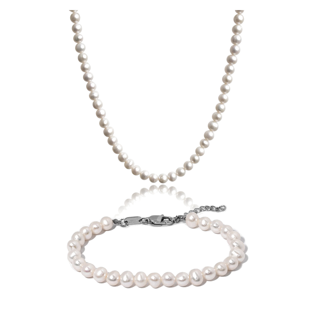 Pearl Set mit Perlenkette und Perlenarmband