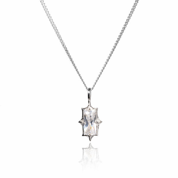 prism ネックレス シルバー925 Silver crystal necklace | Streetwear jewelry | 925 sterling silver