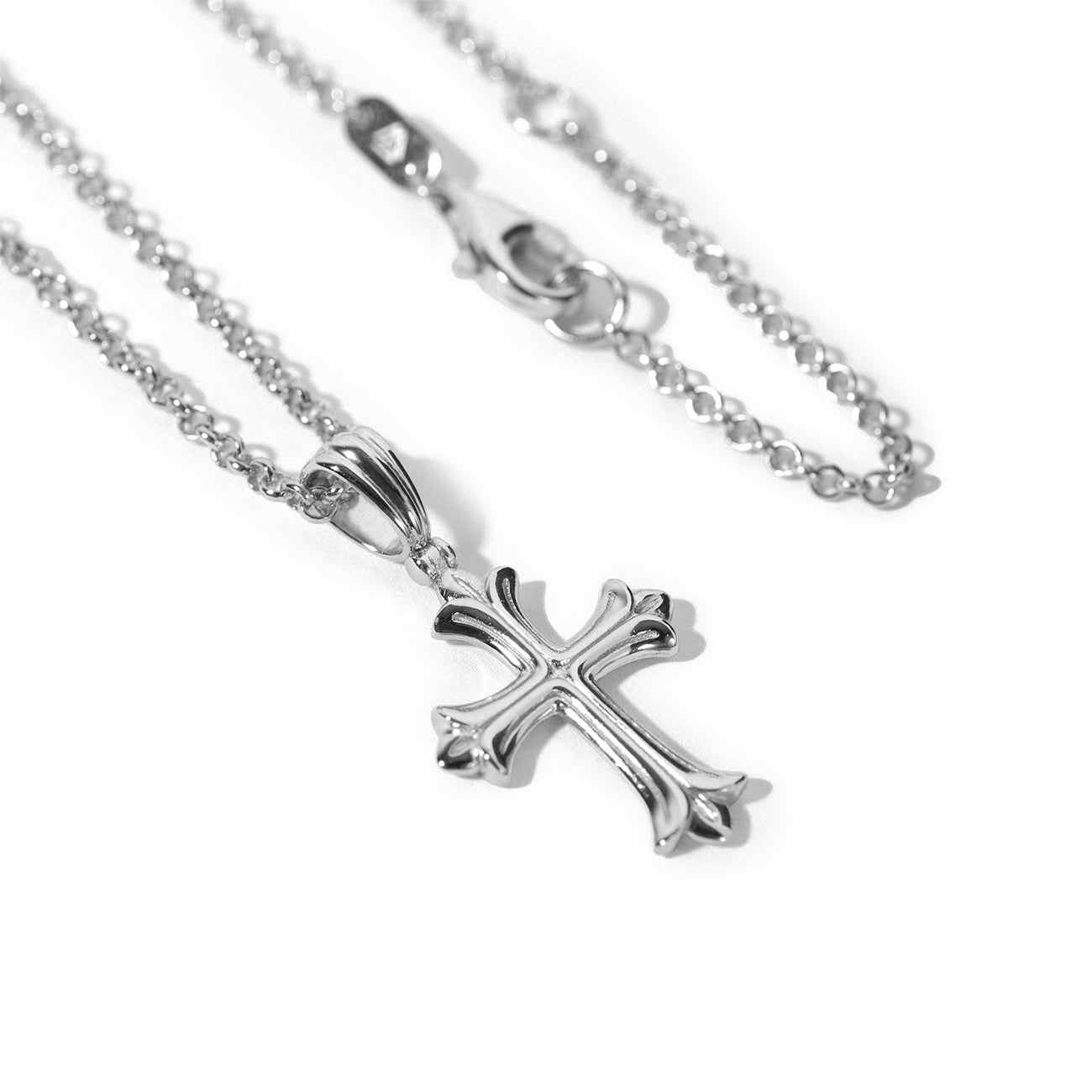 Necklace for men with cross pendant made of 925 sterling silver