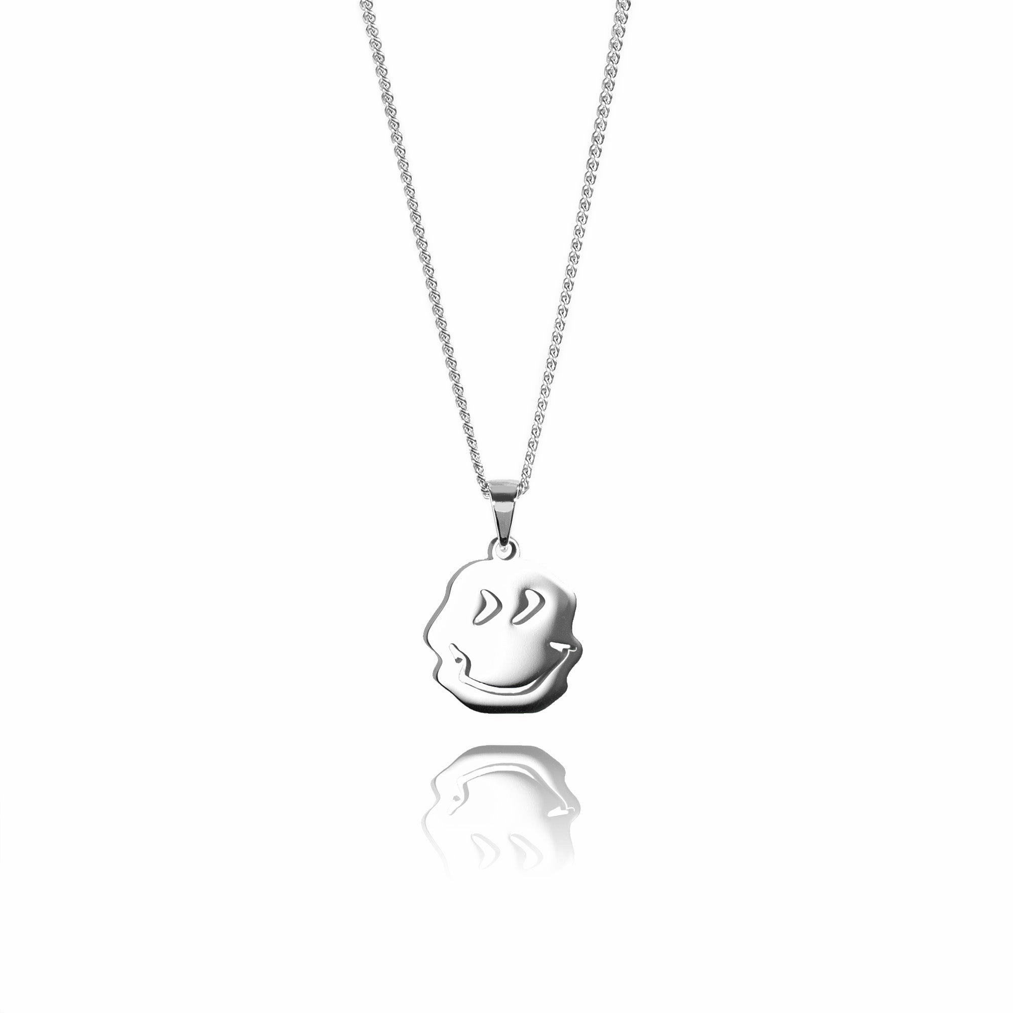 Stainless steel smiley necklace for men | WARPED® smiley necklace ...
