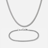 Jewelry Set - Cuban Link Necklace + Bracelet