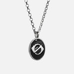 Schwarze Logo Halskette - warpedsense