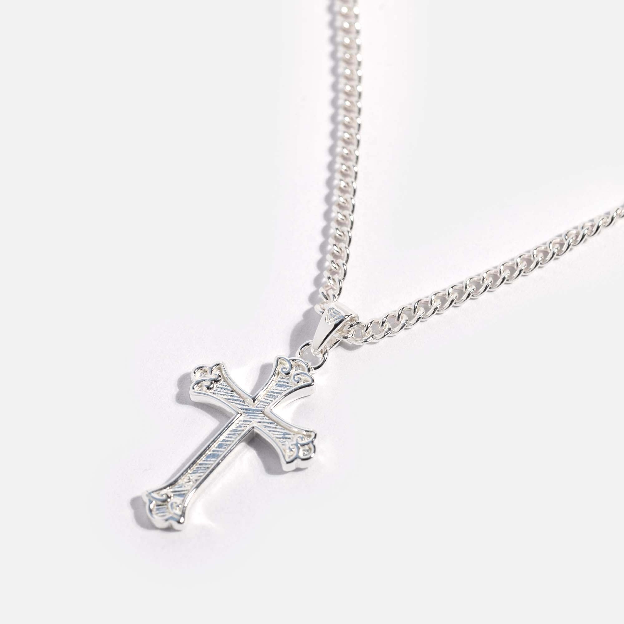 Cross Chain | Light Silver - warpedsense