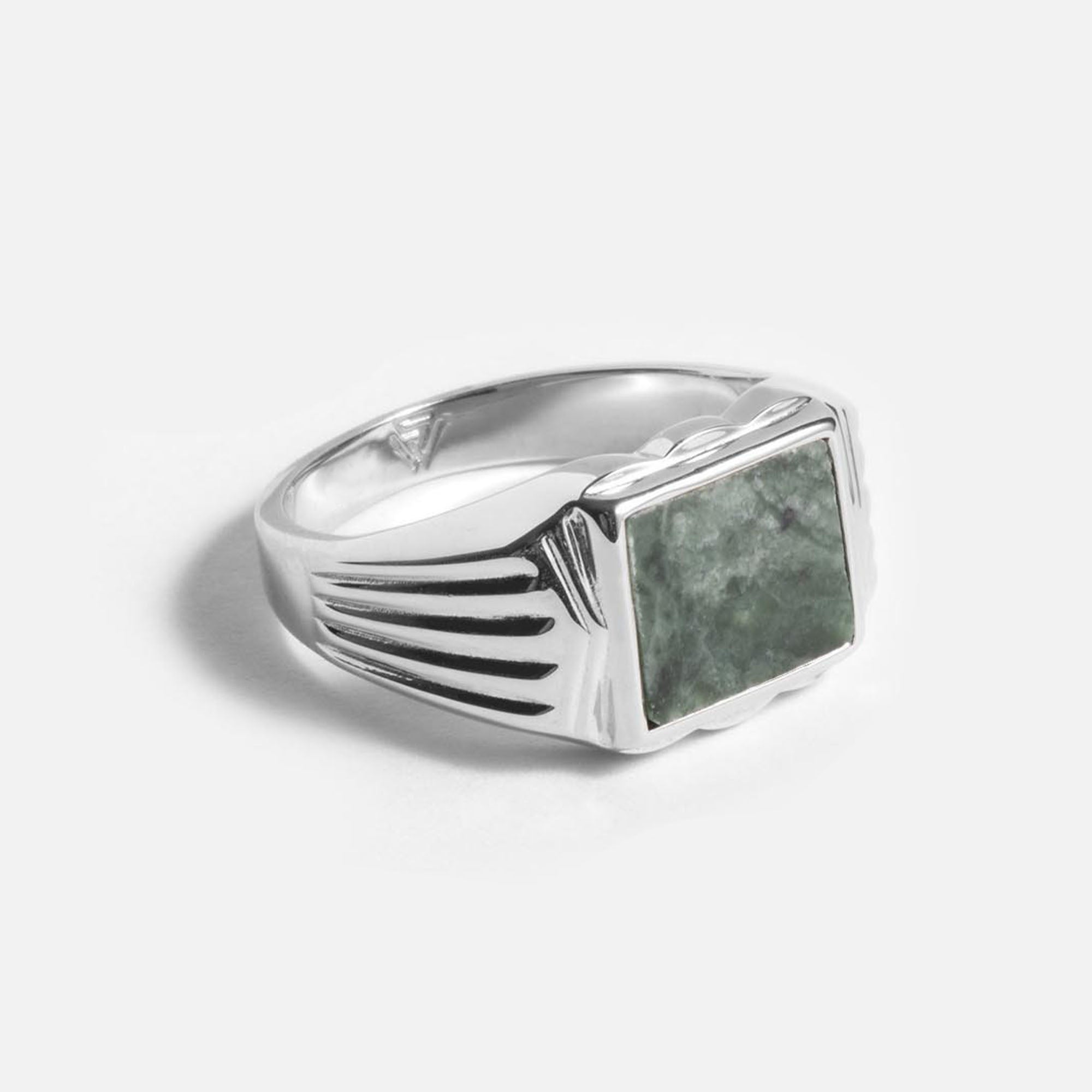 Green Jasper Ring - warpedsense