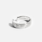 Handgefertigter minimalistischer Silberring mit einzigartigem Design 