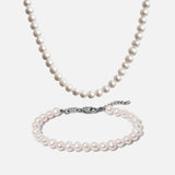 Schmuck-Set - Perlenkette und Perlenarmband