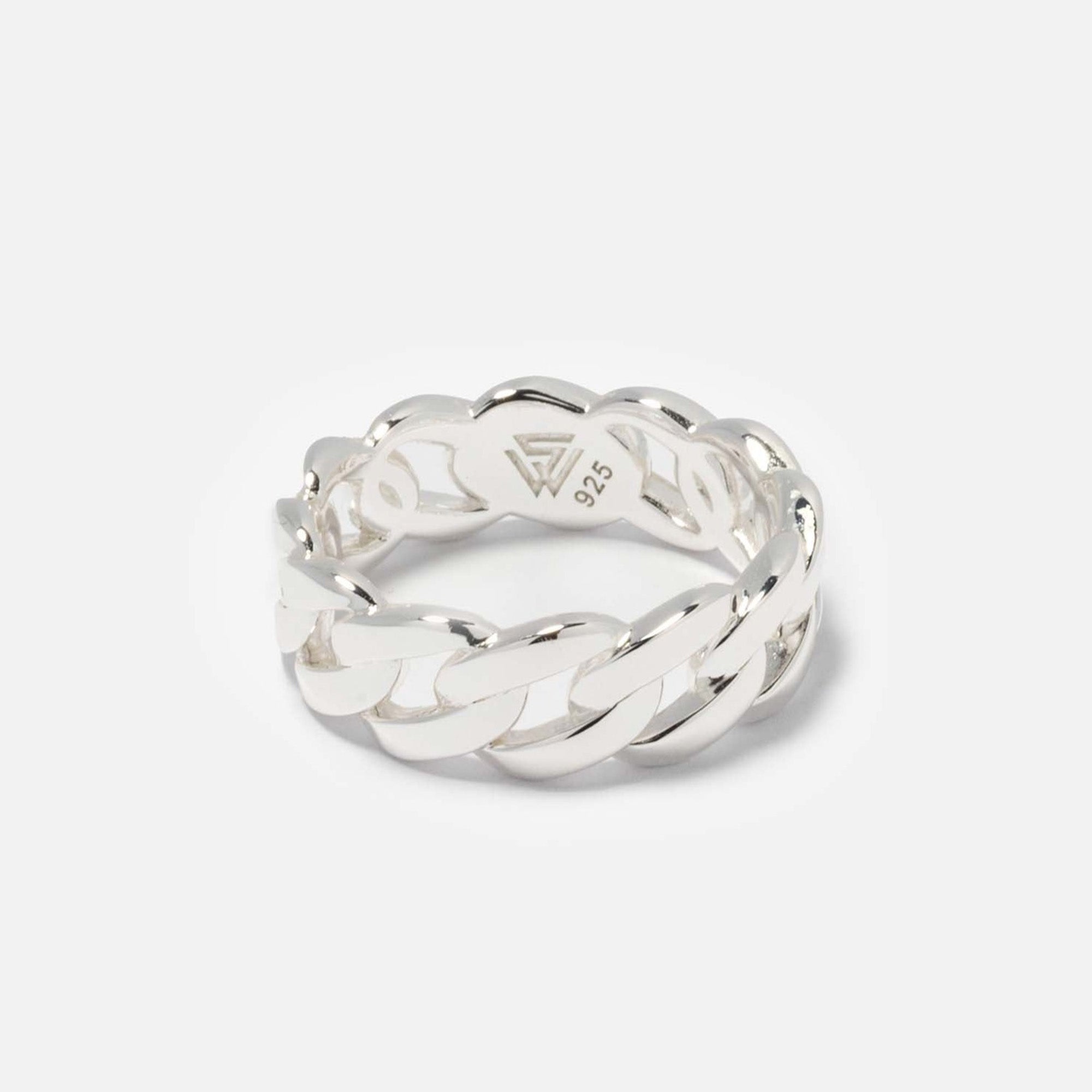 Cuban Ring | Light Silver - warpedsense