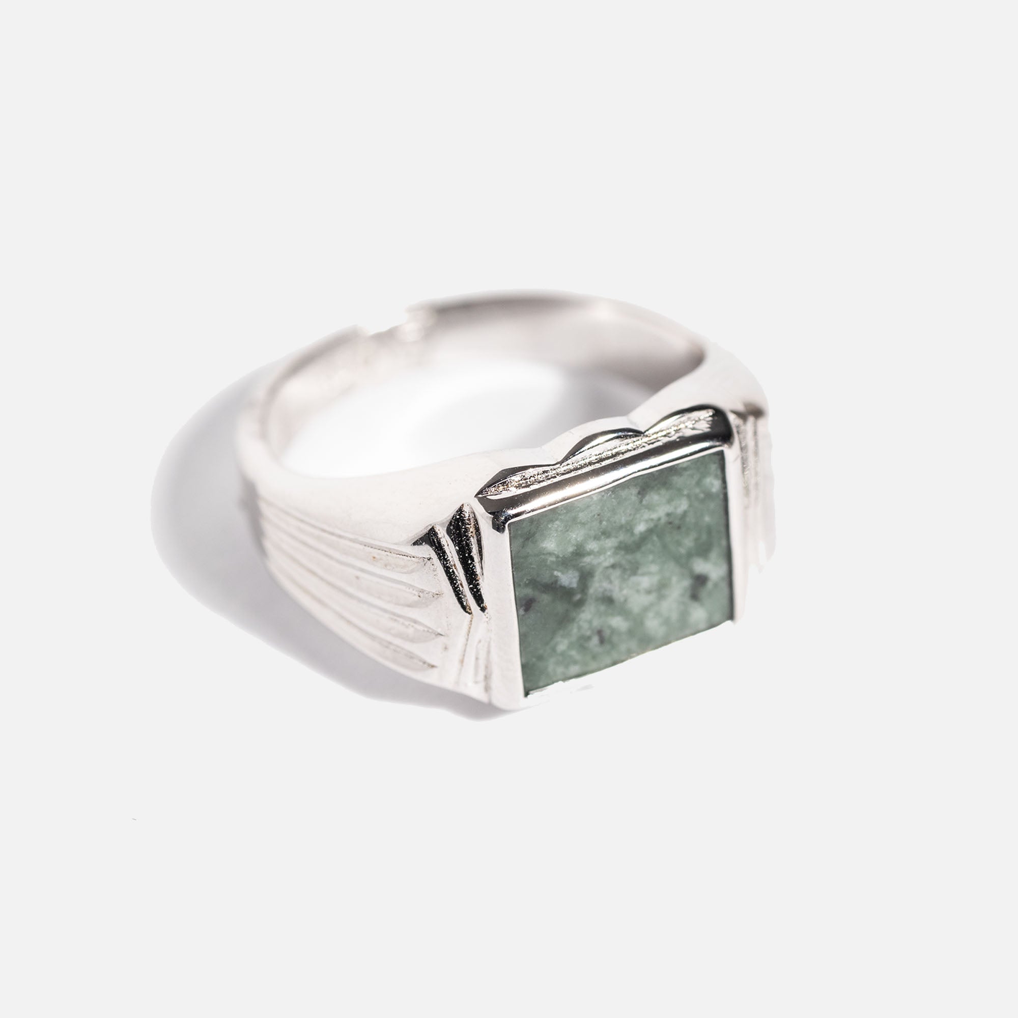 Green Jasper Ring - warpedsense