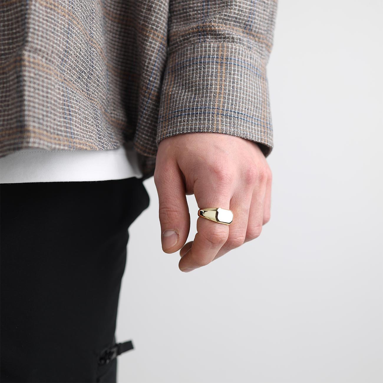Octagon Signet Ring - warpedsense