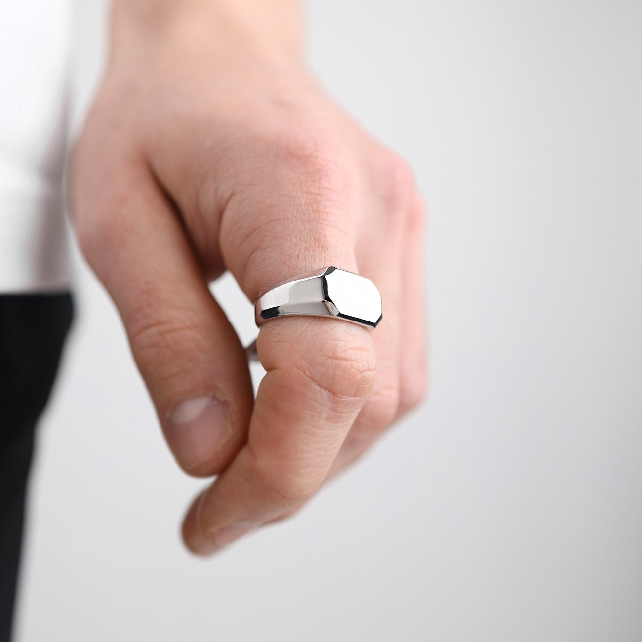 Octagon Signet Ring - warpedsense