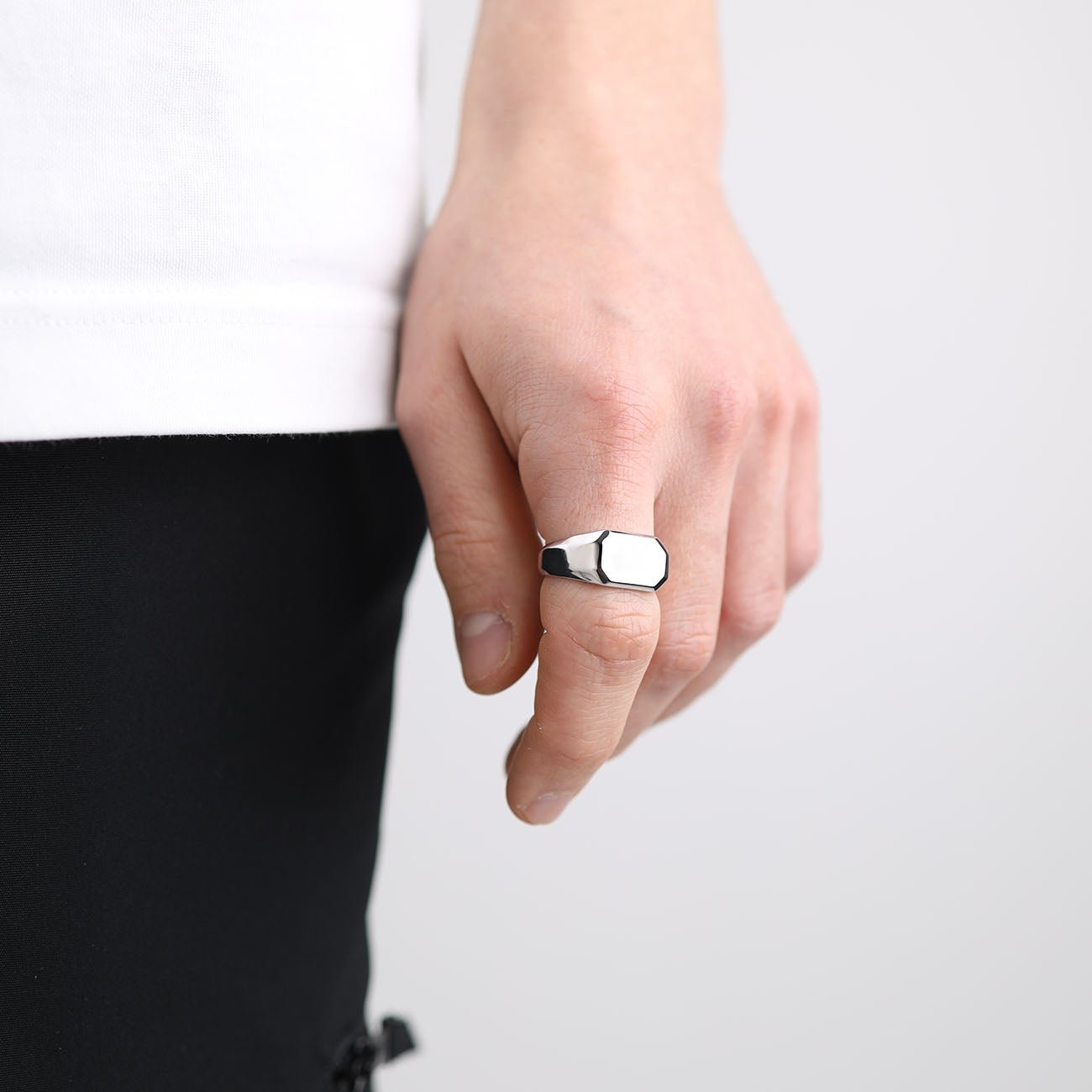 Octagon Signet Ring - warpedsense